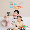 Polyester Dog Bow Ties and Birthday Hat AJEW-DR0001-60-5