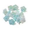 Iridescent Acrylic Bead Caps OACR-C021-08D-1