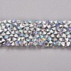 Glitter Resin Hotfix Rhinestone(Hot Melt Adhesive On The Back) DIY-WH0157-43C-01-1