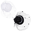 2Pcs 2 Colors Women's Fascinator Hat AJEW-GF0010-07-1