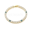 Brass Enamel Link & Charm Bracelets BJEW-Z094-02G-01A-4