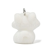 Animal Theme Flocky Opaque Resin Pendants RESI-H042-01P-06-3
