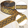 Gorgecraft Ethnic Style Polyester Silk Grosgrain Ribbon OCOR-GF0003-67B-6