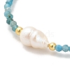 Natural Apatite Bead Bracelets BJEW-E098-07G-02-2