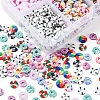 Handmade Polymer Clay Beads Strands CLAY-YW0001-46-4