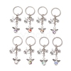 Porcelain & Glass Pearl & Alloy Keychain KEYC-JKC01157-1