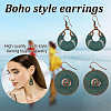 ANATTASOUL 6 Pairs 6 Style Ethnic Style Alloy Dangle Earrings with Iron Pins EJEW-AN0004-48-3
