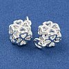 Rack Plating Brass Micro Pave Clear Cubic Zirconia Charms KK-F089-15S-2