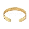 Brass Pave Camellia Cubic Zirconia Open Cuff Bangles for Women BJEW-M312-01D-G-3