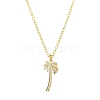 Brass Cubic Zirconia Charms Necklace for Women NJEW-JN04926-1