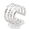 Non-Tarnish 304 Stainless Steel Multi-layer Open Cuff Rings RJEW-K273-03P-1