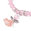 Transparent Plastic Beaded Stretch Bracelets for Children BJEW-JB11507-01-3