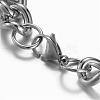 304 Stainless Steel Curb Chain Bracelets BJEW-G511-08-4