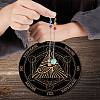 CREATCABIN 1Pc Chakra Gemstones Dowsing Pendulum Pendants FIND-CN0001-15G-6