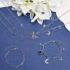 304 Stainless Steel Paperclip Chains Necklaces & Bracelet Jewelry Sets SJEW-SC0001-07P-3
