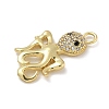 Rack Plating Brass Micro Pave Cubic Zirconia Pendants KK-G515-44B-G-2