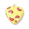 304 Stainless Steel Heart Locket Pendants STAS-Z168-02G-06-1