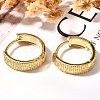 Rack Plating Ring Brass Hoop Earrings for Women EJEW-C125-13G-2