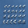 2 Pairs Alloy Stud Earrings for Women EJEW-FS0001-27F-8