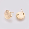 Brass Ear Stud Findings X-KK-S336-15G-2