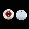 Printed Freshwater Shell Charms SHEL-T009-20E-3