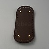 Oval PU Leather Knitting Crochet Bags Nail Bottom Shaper Pad PURS-WH0001-62C-2