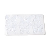 Rectangle with Butterfly Pattern DIY Pendant Silicone Molds DIY-G114-04-2