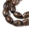 Natural Tibetan Agate 3-Eye Beads Strands G-T138-195A-3