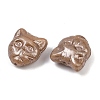 Czech Pressed Glass Beads GLAA-I061-04A-2