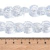 Electroplate Baking Paint Transparent Glass Beads Strands GL-CBA17FF-02F-4