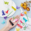  3 Sets 3 Styles Silicone Wine Glass Charms FIND-PH0002-51-6