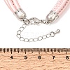Microfiber Leather Multi-strand Cord Bracelets Makings FB-CBA983F-01P-10-3