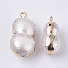 Natural Cultured Freshwater Pearl Pendants BSHE-N008-01B-3