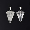 Cone/Spike/Pendulum Natural Quartz Crystal Pendants G-R278-84-1