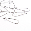 Brass Hoop Earring Wires Hook Earring Making Findings X-EC221-3