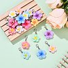 20Pcs 10 Style Resin Pendant Decorations HJEW-YW00120-4
