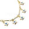 Brass Bar Link Chain Necklaces NJEW-JN03082-2
