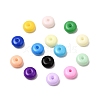 Baking Paint Opaque Glass Beads GLAA-A045-06-1