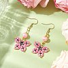 Glass Dangle Earrings EJEW-MZ00259-04-2