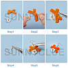 SUNNYCLUE DIY Flocky Earring Making Kits DIY-SC0013-82-4