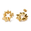 Ion Plating(IP) 304 Stainless Steel Studs Earrings EJEW-Z028-06G-2
