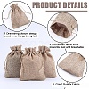 Beebeecraft Polyester Imitation Burlap Packing Pouches Drawstring Bags ABAG-BBC0001-02B-01-6