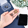 1 Pair Tibetan Style Brass Cufflinks for Men FIND-BBC0002-18-3