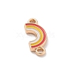 Alloy Colorful Enamel Rainbow Connector Charms ENAM-A008-27KCG-2