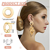 BENECREA 16Pcs Brass Stud Earring Findings KK-BC0008-59-2