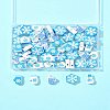 60Pcs 6 Styles Christmas Theme Printed Wood Beads WOOD-FS0001-33-9
