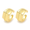 Brass Cuff Earrings for Women EJEW-C104-163G-1