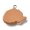 Autumn Theme Opaque Resin Pendants RESI-L038-03P-04-2