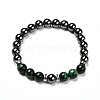 Natural Tiger Eye(Dyed) Beads Stretch Bracelets Set BJEW-JB06653-03-5