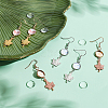 304 Stainless Stee Dangle Earring Findings EJEW-GA00003-5